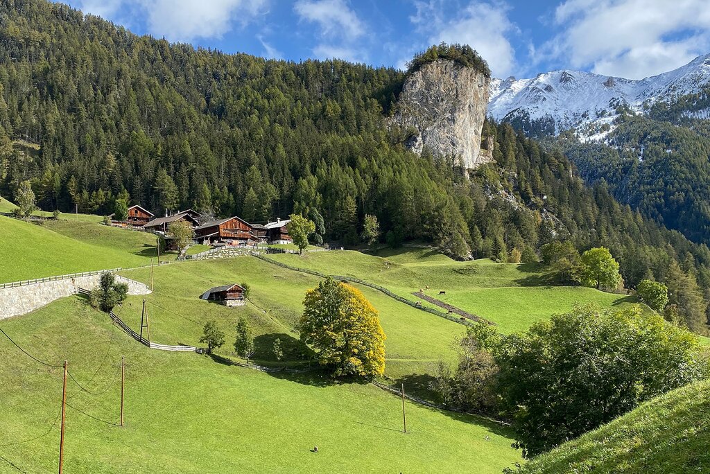 © Land Tirol/Tiroler Kunstkataster - Kulturlandschaft und bäuerliches Ensemble Glanz, Matrei in Osttirol.